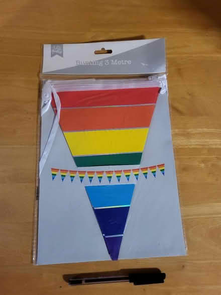 Photo of free Rainbow bunting. Brand new (Ballyclare BT39) #1