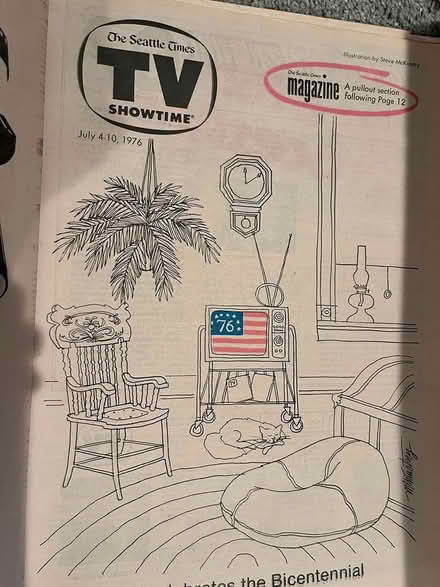 Photo of free Sunday paper from July 4, 1976 (downtown Edmonds) #4