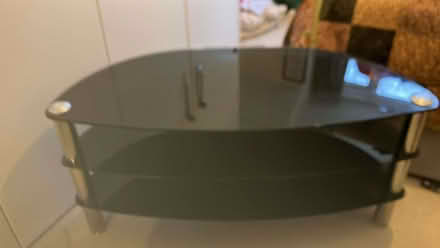 Photo of free Black Glass TV table (Old Town TN40) #3
