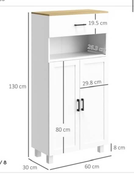 Photo of free white kitchen unit (TW1) #2