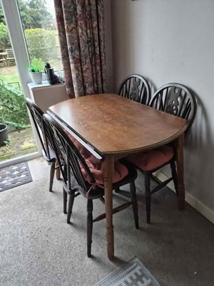 Photo of free Table and 4 chairs (Manor Farm KT14) #1