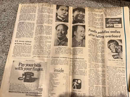 Photo of free Newspaper: end of Viet Nam War, etc (downtown Edmonds) #2