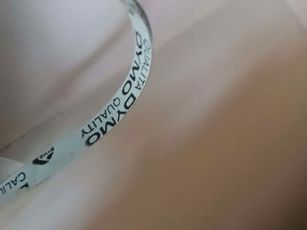 Photo of free 'Dymo' tape (Priory Village RH15) #1