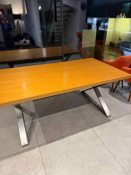 Photo of free Dwell attra extending dining table with brush steel leg10/12 (Mill Hill Circus NW7) #1