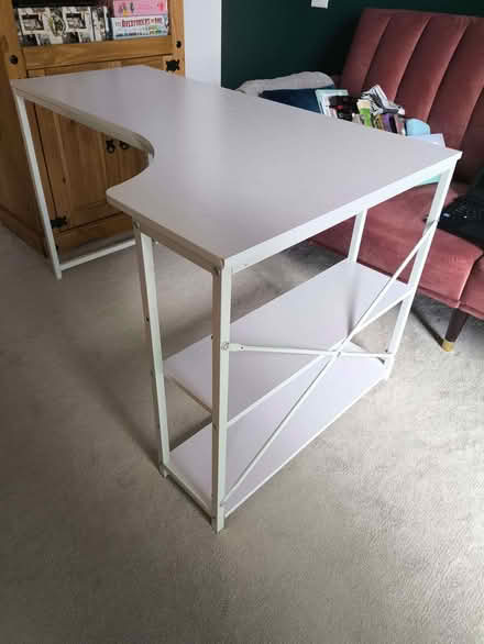 Photo of free Wayfair White Desk 70x120x70cm (Millwall E14) #1