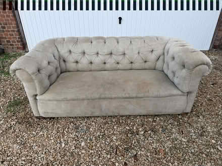 Photo of free Victorian Chesterfield sofa (Worminghall HP18 9LE) #1