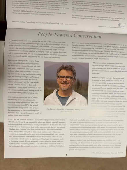 Photo of free Sierra Club calendar (W Cary near Green Hope High) #2