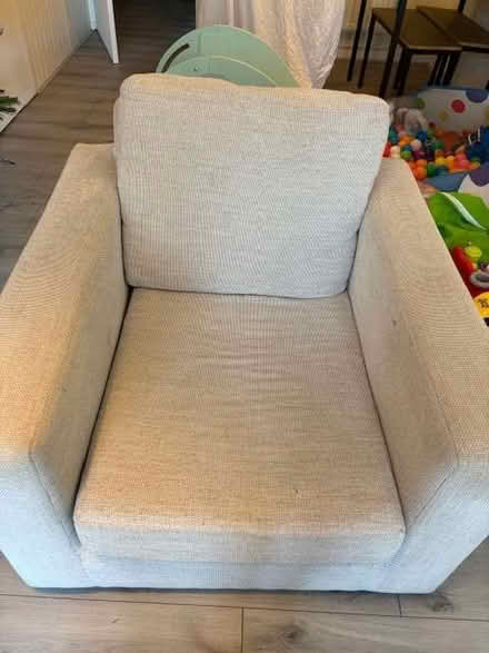 Photo of free Light grey sofa and armchair (Loudwater HP10) #1