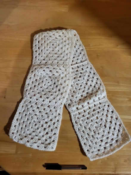 Photo of free Hand knitted baby blanket & scarf (Ballyclare BT39) #1