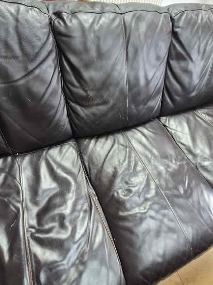 Photo of free Large leather sofa (Cheadle Hulme SK8) #2