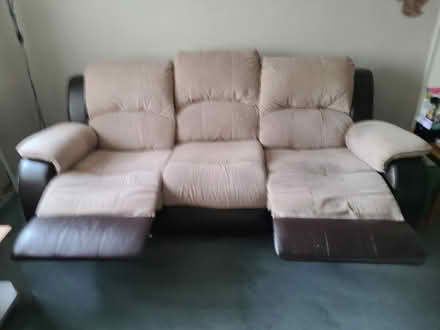 Photo of free Recliner settee and recliner chair (Broadfield OL10) #2