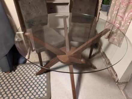 Photo of free Scandinavian tempered glass table (Belper DE56) #2