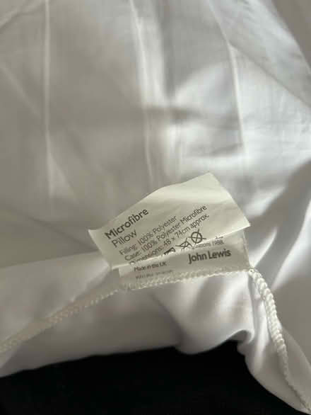 Photo of free 2 microfibres pillows (Banstead SM7) #1