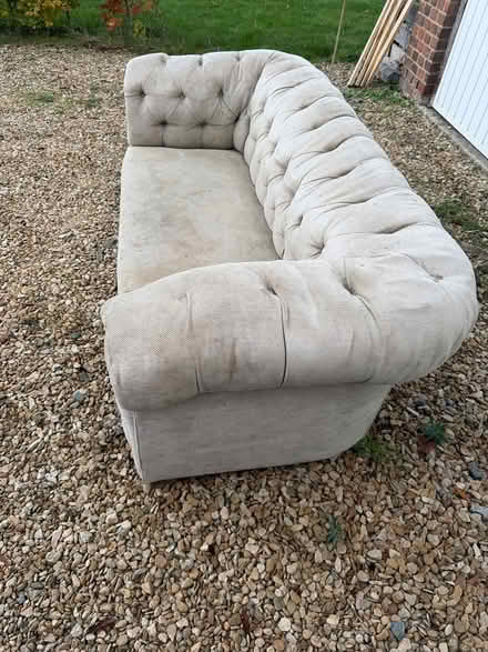 Photo of free Victorian Chesterfield sofa (Worminghall HP18 9LE) #2