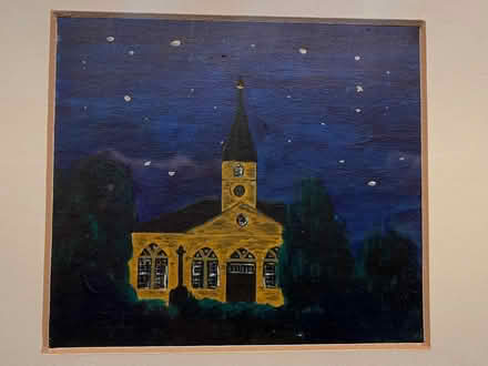 Photo of free Original painting of Currie Kirk (Goldenacre EH3) #2
