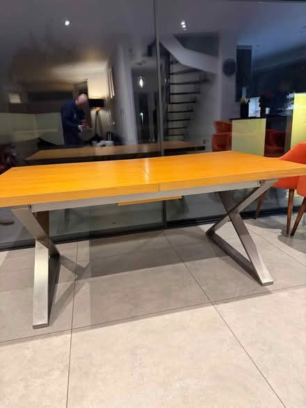 Photo of free Dwell attra extending dining table with brush steel leg10/12 (Mill Hill Circus NW7) #2