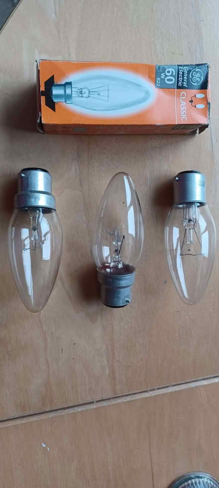 Photo of free 60w B22 candle bulbs, clear, bayonet fitting (Rayner's Lane HA5) #1