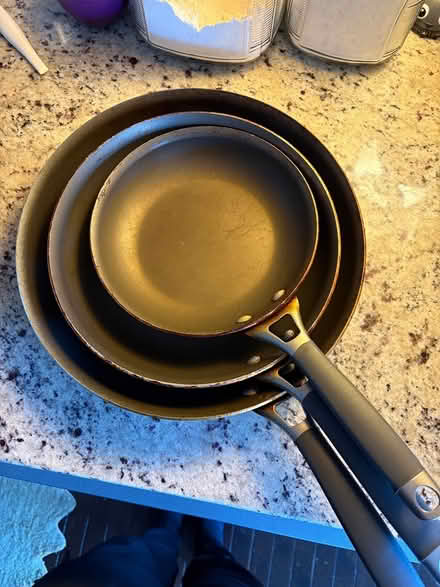 Photo of free Nonstick pots and pans (scratched) (Columbia Heights/Petworth) #1