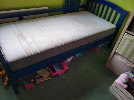 Photo of free Blue painted single bed (BR6) #2
