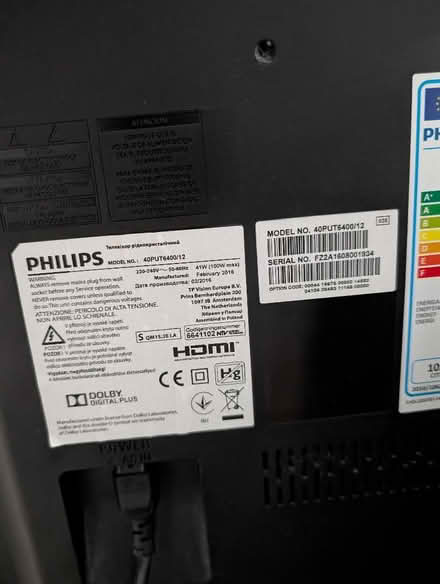 Photo of free Philips 42" TV (not working) (Queens Park W10) #4