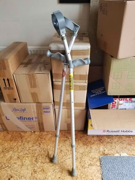 Photo of free Pair of grey elbow crutches (Gloucester) #1