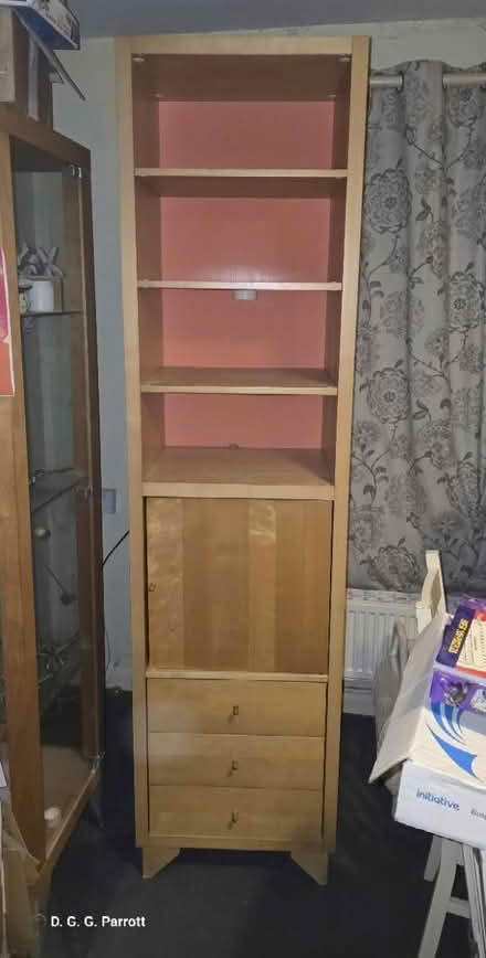 Photo of free Tall Beech/Pine Wall Unit (Collier Row, Romford RM5) #1