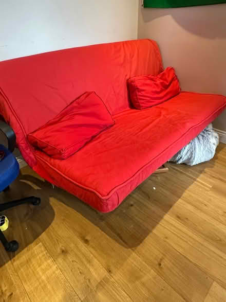 Photo of free Red sofa bed (Upper Holloway N19) #1