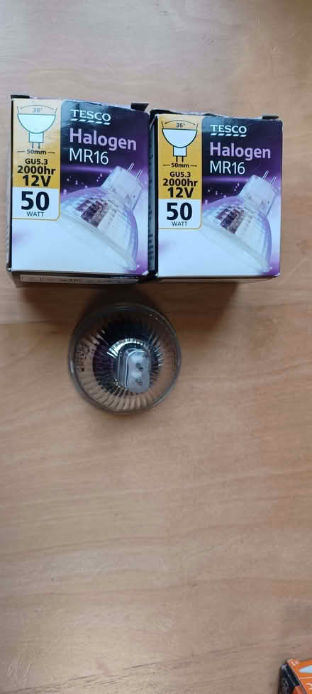 Photo of free 50w MR16 push-in halogen bulbs GU5.3 (Rayner's Lane HA5) #1