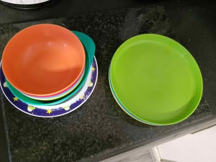 Photo of free Plastic toddler plates and bowls (Index street L4) #3
