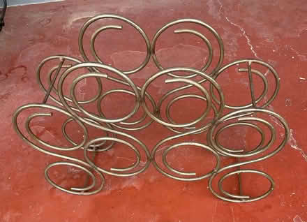 Photo of free Brass wine rack (Redwood City) #1