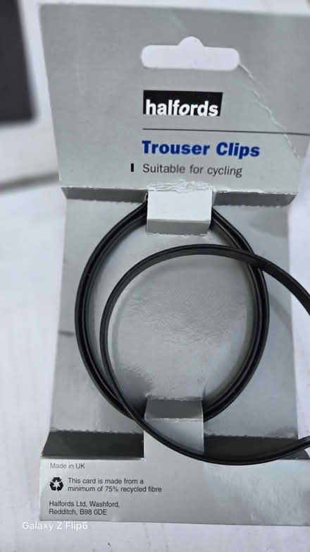 Photo of free Bicycle trouser clips & bike lights (Crawley Down RH10) #1