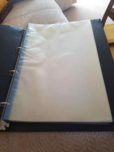 Photo of free Foolscap ring binder with inserts (Bexleyheath DA8) #2