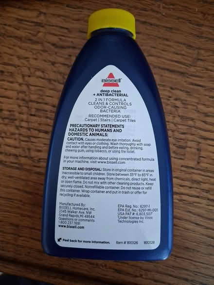 Photo of free 8oz Bissell Deep Clean concentrate (Highlands, NJ) #2