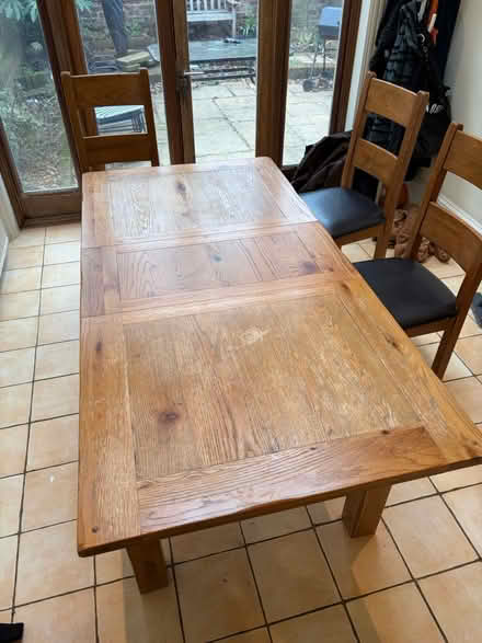 Photo of free Extendable Oak Table and Chairs (SW12) #2