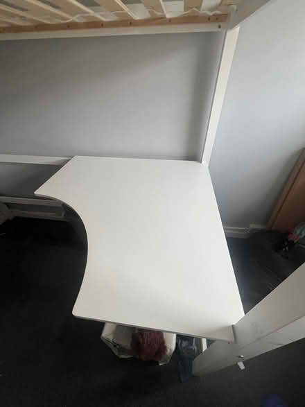 Photo of free Kids wooden bed with desk (Norwich) #3