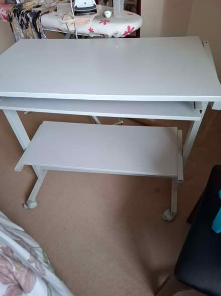 Photo of free Off white computer desk (Churchstoke SY15) #1