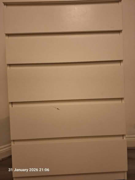 Photo of free White IKEA Chest Drawers (Hackney E9) #1