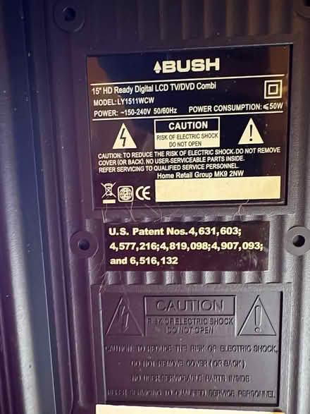 Photo of free Bush 15" TV with DVD player (Grays, RM16) #4