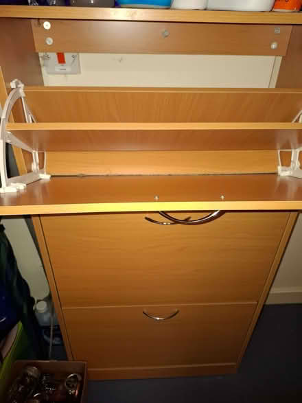 Photo of free Pine wooden shoe rack (Newtown SY16) #2