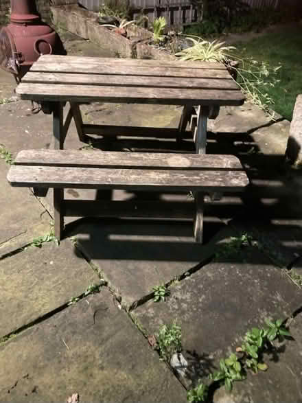 Photo of free Kids’ picnic table (Higher Walton Preston PR5) #2