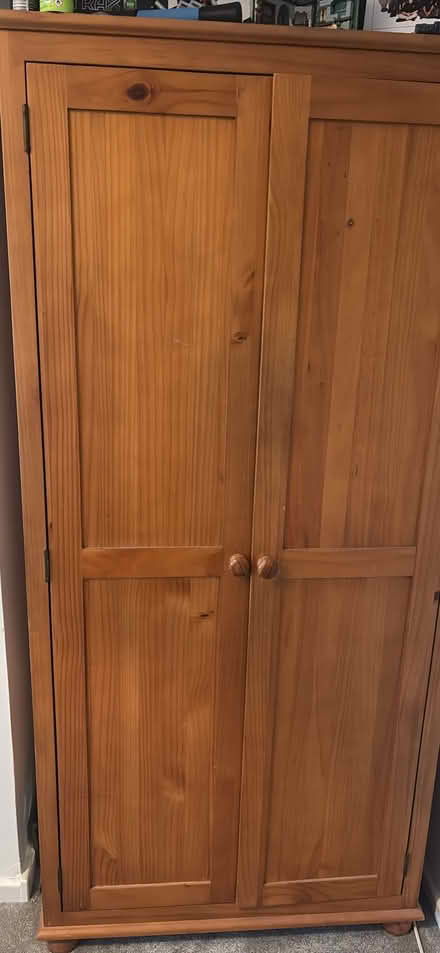 Photo of free Solid pine wardrobe (Up Hatherley GL51) #2