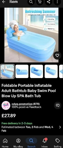 Photo of free Blow up bath (Lime Gate OL8) #1