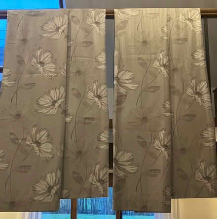 Photo of free 2 pairs of lined curtains (Chapel Lawn SY7) #1