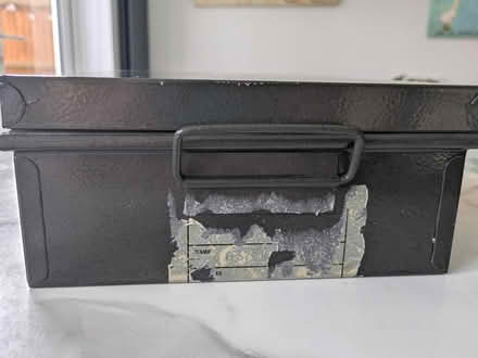 Photo of free Enameled metal lockable filing box (Old Basingstoke RG24) #2
