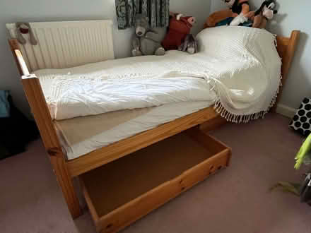 Photo of free Single bed and under-bed drawers (Barnard's Green WR14) #2