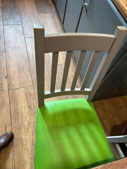 Photo of free Wooden table. Extending four chairs (Prestwich M25) #3