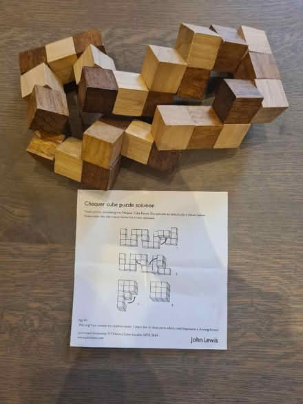 Photo of free Wooden Cube Puzzle (Caversham RG4) #1