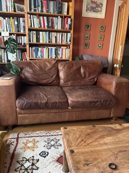 Photo of free Leather sofa 2 seater (Cotham) #1