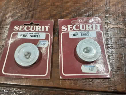 Photo of free Two plastic sink plugs (Warton LA5) #1