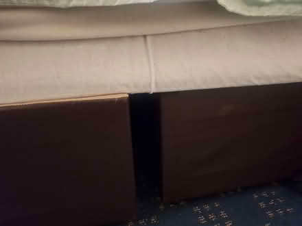 Photo of free Double wood bed with headboard (Newtown B19) #2